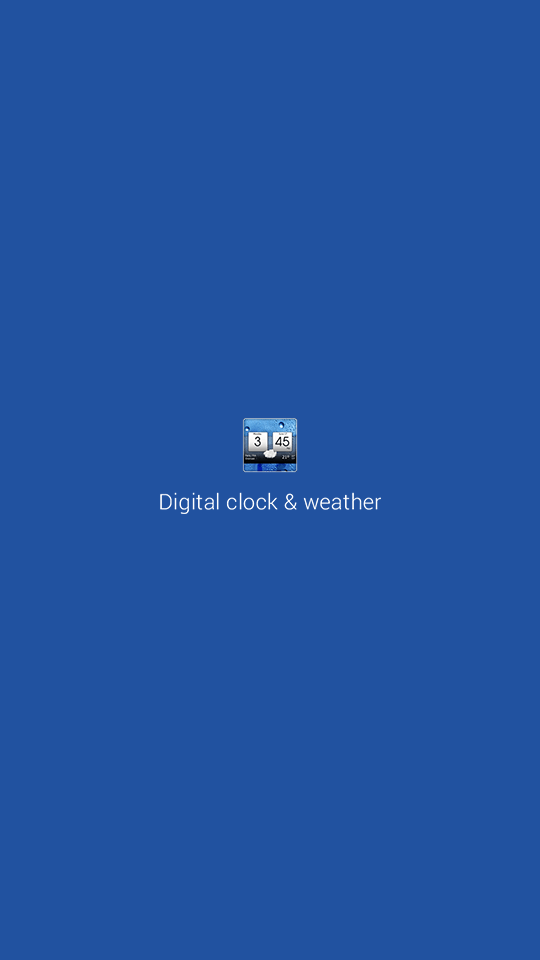 Digital clock & weather界面截图预览(2)